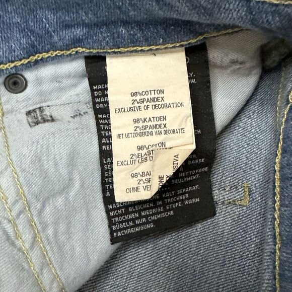 Harley Davidson Jeans 27 P (Irregular - See Pics) Mid Rise Straight HD Denim - Picture 11 of 14
